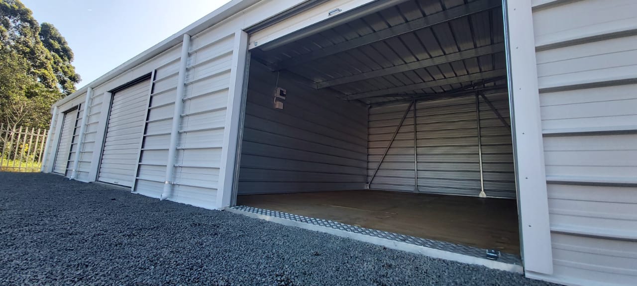 Garage-style storage units at Ballito branch