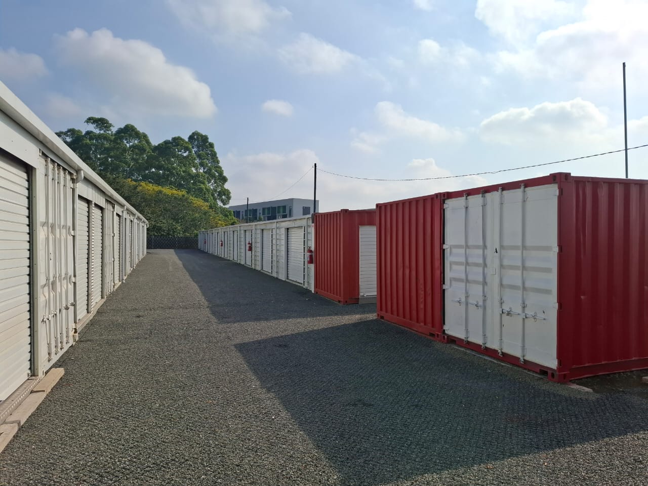 Drive-up storage lanes at Lock Up Storage Ballito
